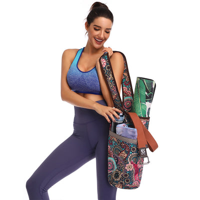 Bolsa de Yoga Multiusos con Diseño Étnico Flor de Marañón - Image 3