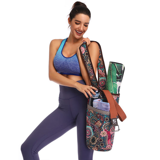 Bolsa de Yoga Multiusos con Diseño Étnico Flor de Marañón - Image 3