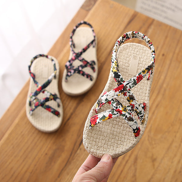 Sandalias Tejidas para Niña - Comodidad Perfecta para el Verano