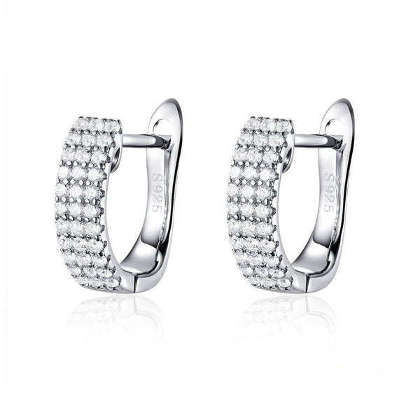 Aretes de Plata 925 con Circonita