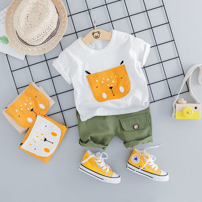 Conjunto Infantil de Algodón con Manga Corta - Image 3