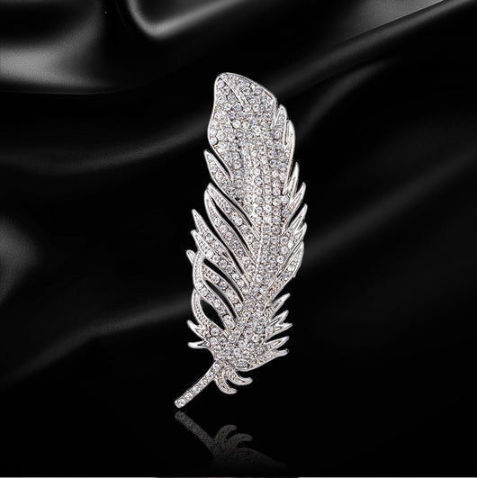Broche de Pluma Diamantado Estilo Coreano - Accesorio Premium para Traje - Image 7