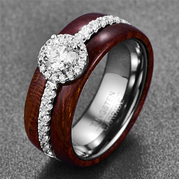 Anel de Madeira Natural