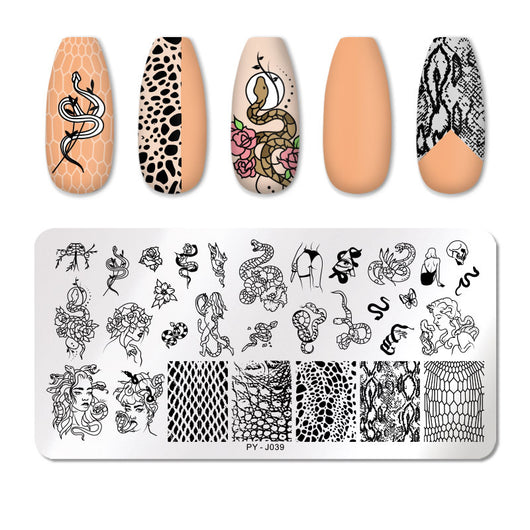 Placa de Estampado para Manicura en Acero Inoxidable - Image 14