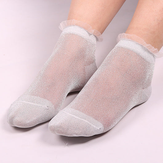 Calcetines de Encaje Brillante para Mujer - Image 17