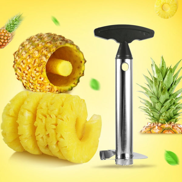 Pelador de Piña Acero Inoxidable con Separador de Pulpa y Extractor de Corazón