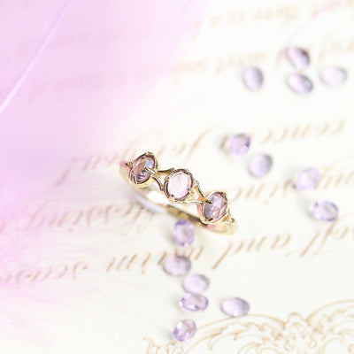 Anillo de Plata Esterlina 925 Baño Oro Rosa - Image 2