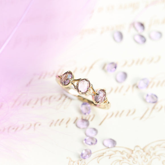 Anillo de Plata Esterlina 925 Baño Oro Rosa
