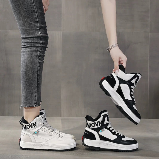 Tenis Blancos Plataforma para Mujer - Estilo Casual Elevado - Image 2