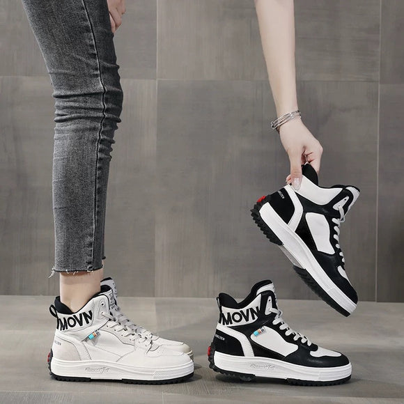 Tenis Blancos Plataforma para Mujer - Estilo Casual Elevado