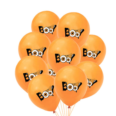Juego de 10 Globos de Látex con Diseños de Halloween - Image 21