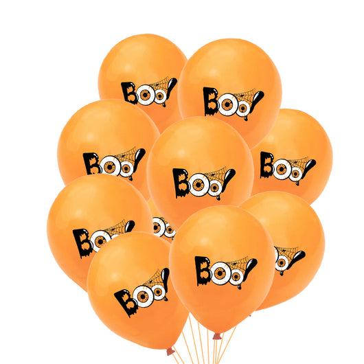 Juego de 10 Globos de Látex con Diseños de Halloween - Image 21