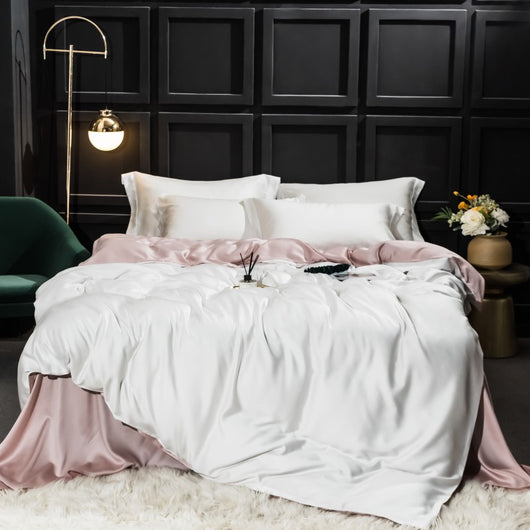 Juego de Cama Tencel Reversible de 80 Hilos - 4 Piezas