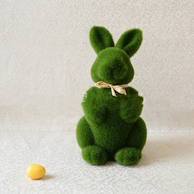 Conejito de Pascua de Musgo Natural - Decoración Escritorio Sala de Estar - Image 6