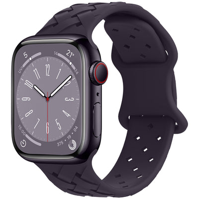 Correa Apple Watch Bambú Cuadros y Encaje Silicona Deportiva - Image 15