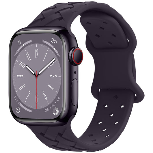 Correa Apple Watch Bambú Cuadros y Encaje Silicona Deportiva - Image 15