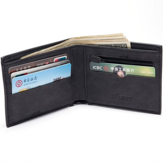 Billetera Slim para Hombre con Compartimento de Monedas y Clip de Dinero - Image 3