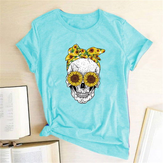 Playera Estampada Casual de Cuello Redondo - Image 5
