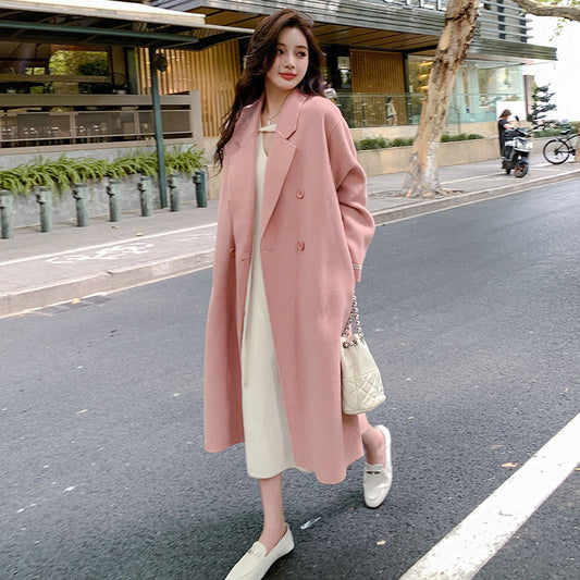 Abrigo Reversible de Cachemira y Lana para Mujer - Otoño e Invierno
