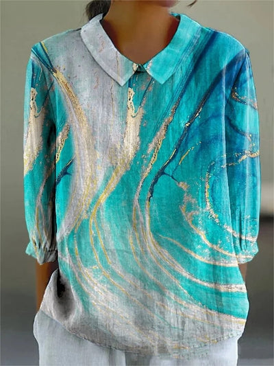 Blusa Retro Floral Japonesa de Manga Larga para Mujer - Image 4