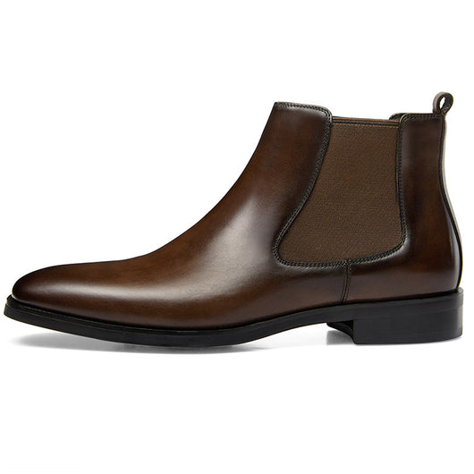 Botas Tobilleras Cuadradas Talladas Estilo Británico - Image 5