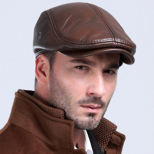 Sombreros de Cuero Casual para Hombre Maduro