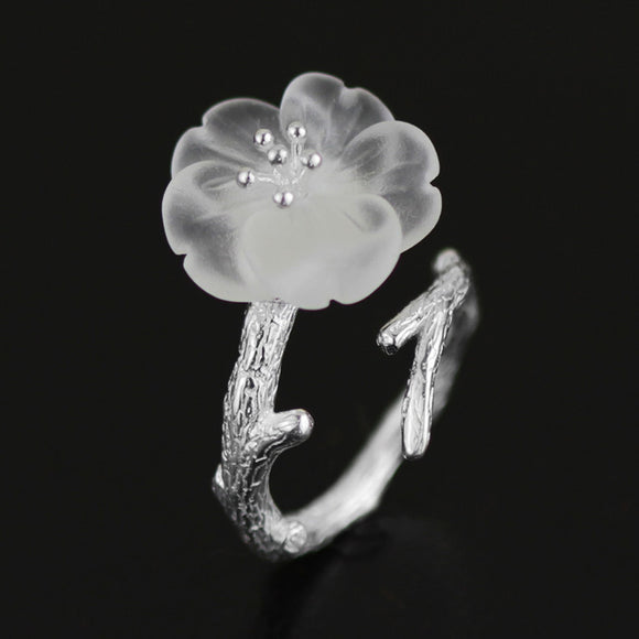 Anillo Rama Floral Artesanal