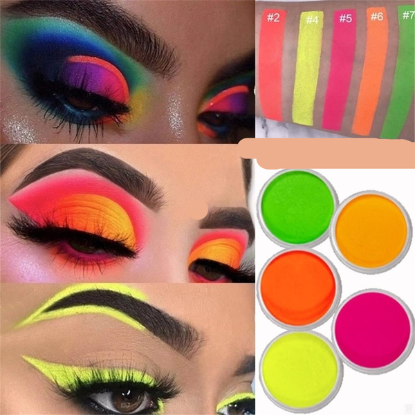 Polvo Suelto Pigmentado Neón para Sombras de Ojos