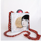 Bolso Vintage Cosido a Mano - Cartera Acrílica Cuadrada Pequeña para Eventos