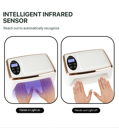 Lámpara UV LED Profesional 380W con 90 LEDs para Secado de Uñas de Gel - Image 30