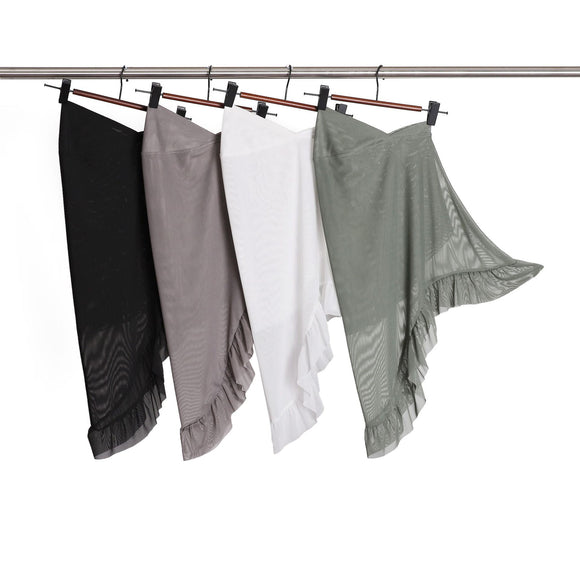 Pañoleta Voile Voluminosa con Volados y Textura Tridimensional
