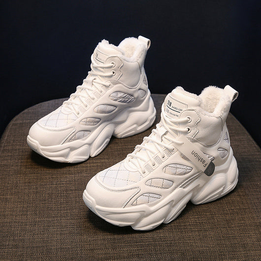 Botines de Terciopelo para Mujer con Caña Interior Elevada - Image 5