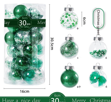 Pack 30 Esferas Navideñas Transparentes para Árbol - Image 14