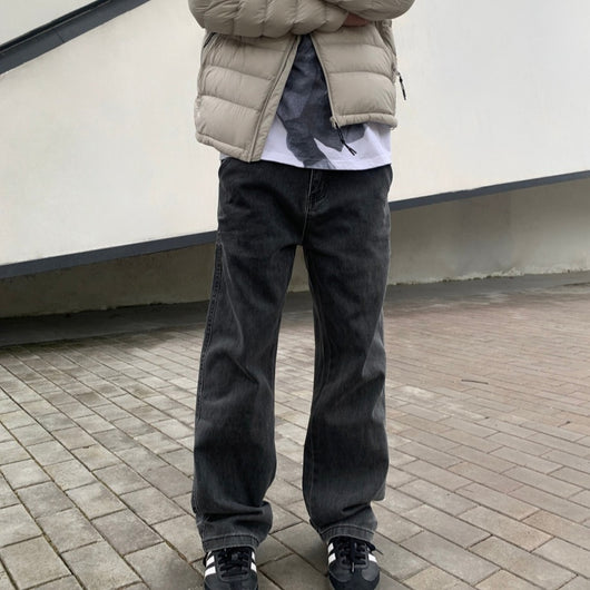 Pantalones de Algodón Rectos con Bolsillos Bordados para Hombre - Image 9
