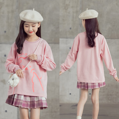 Suéter de Algodón Manga Larga para Niñas - Diseño Trendy Otoño - Image 12