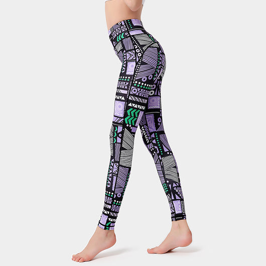Pantalones de Yoga Estampados de Secado Rápido - Image 5