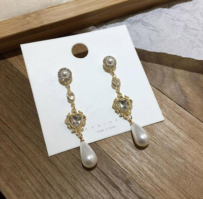 Pendientes Gota de Perla en Oro - Image 3