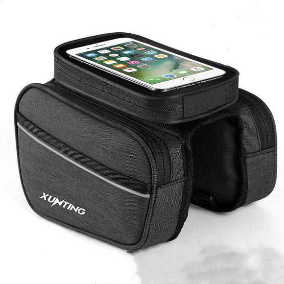 Bolsa para Sillín de Bicicleta con Soporte para Teléfono