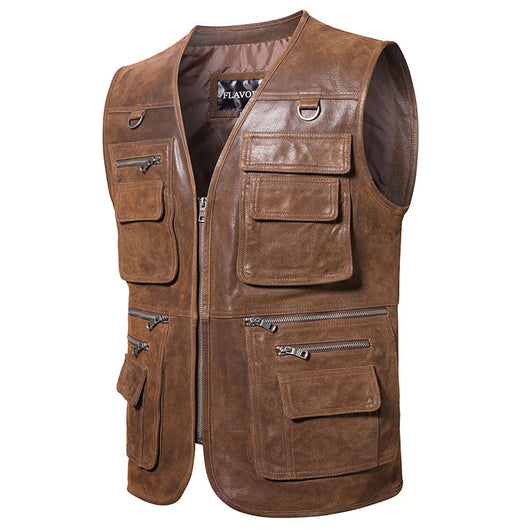 Chaleco de Cuero para Hombre