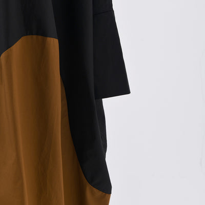 Vestido Camisero Oversized con Estampado de Rayas Irregulares - Image 9