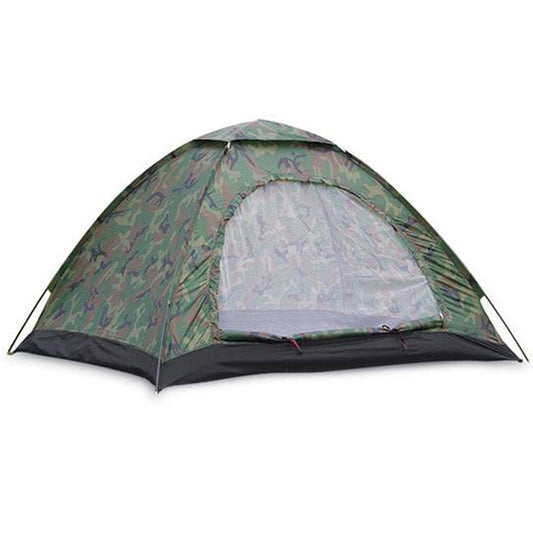 Tienda de Campaña Camuflaje Doble Capa para Camping y Aventuras - Image 2