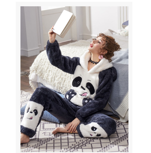 Pijama para Parejas Otoño Invierno Coral - Image 5