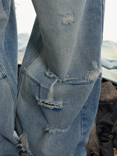 Jeans Vintage Rotos Cintura Alta Mujer Efecto Desgastado - Image 14