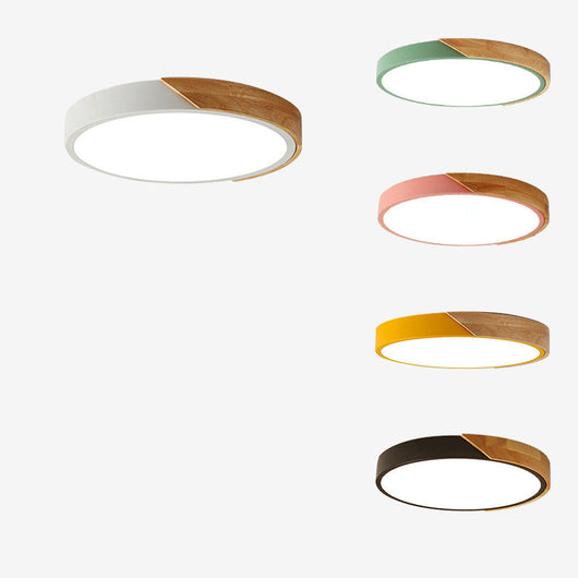 Lámpara de Techo LED Macaron Redonda para Dormitorio - Image 17