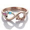 Sterling Silver Infinity Ring Jewelry Personalized Name Custom Ring Rose Gold size10