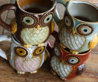 Taza de Cerámica con Diseño de Búho - Image 2