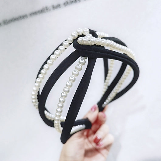 Diadema de Tela Versátil con Puntos y Colores Sólidos - Image 13