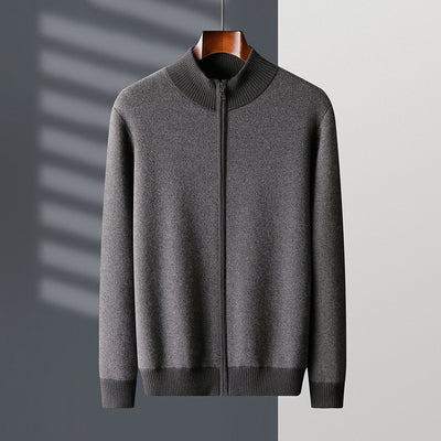 Cardigan de Cuello Alto con Cierre de Cachemira para Hombre - Image 7