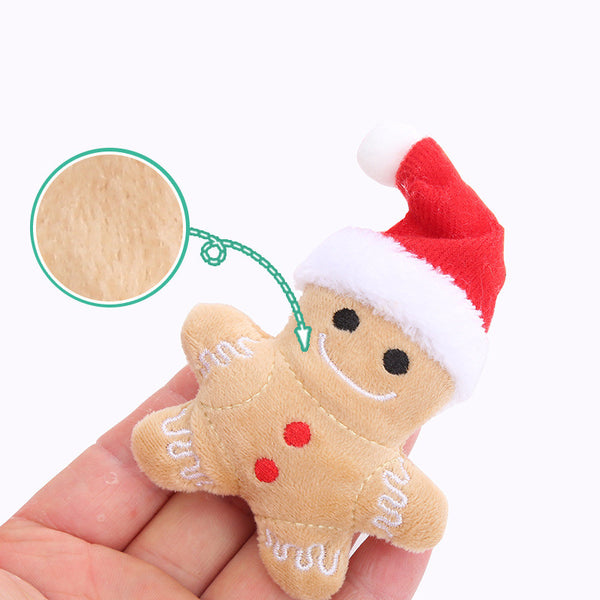 Sombrero Navideño para Gatos - Diseño Muñeco de Jengibre