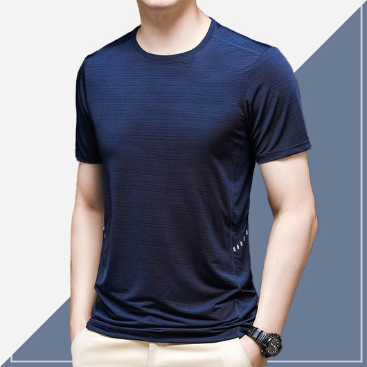 Camiseta Manga Corta Ice Silk Verano para Hombre - Image 9